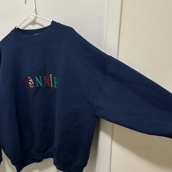 Vintage Mickey & Co Embroidered Minnie Mouse Oversized Crew Neck size XL - Picture 5 of 6